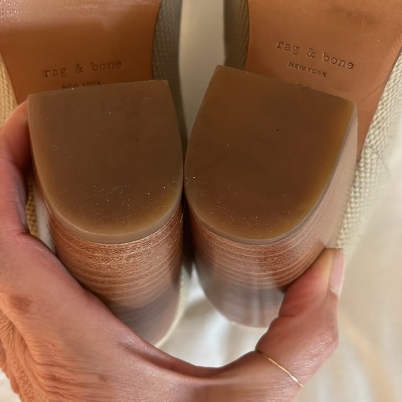 Rag & Bone Newbury taupe canvas and leather boots - Picture 17 of 17